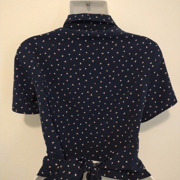 This&More - Back Tie Button Down Shirt - Picture 6 of 11